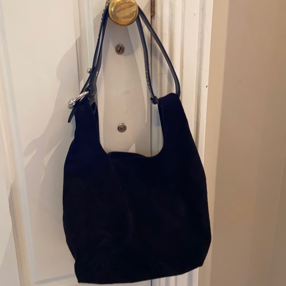 Rebecca Minkoff black suede shoulder back. Mint condition and barely ever used.
